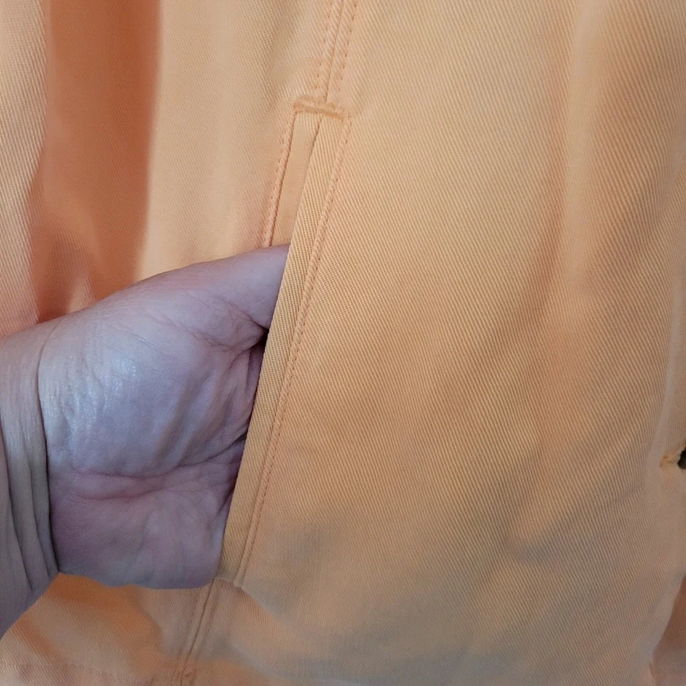 Coldwater Creek Women's Size Large Orange Jacket Blazer Button‎ Front NWT